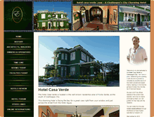 Tablet Screenshot of hotelcasaverde.com